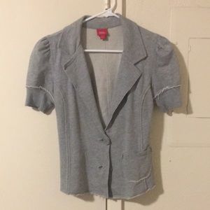 Short sleeve cotton "blazer"